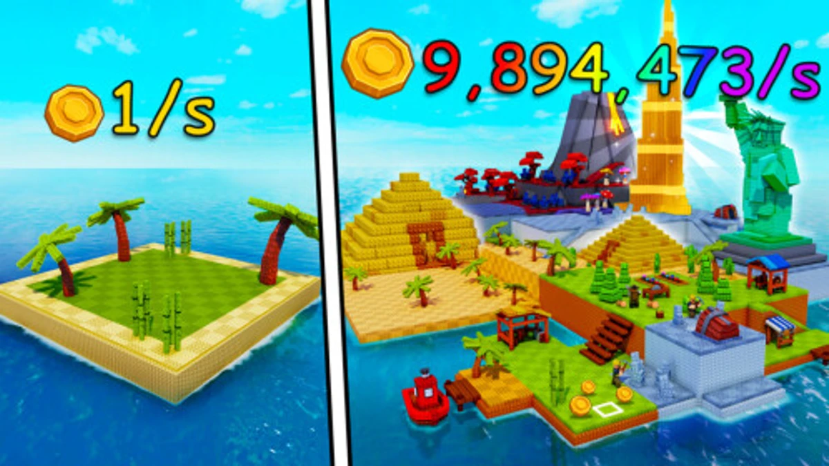 Build An Island Roblox game icon and codes