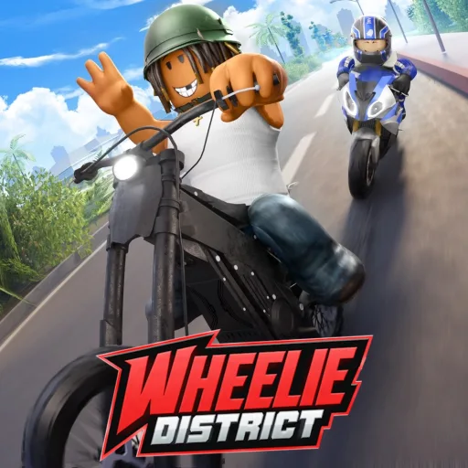 Wheelie District Roblox game icon and codes