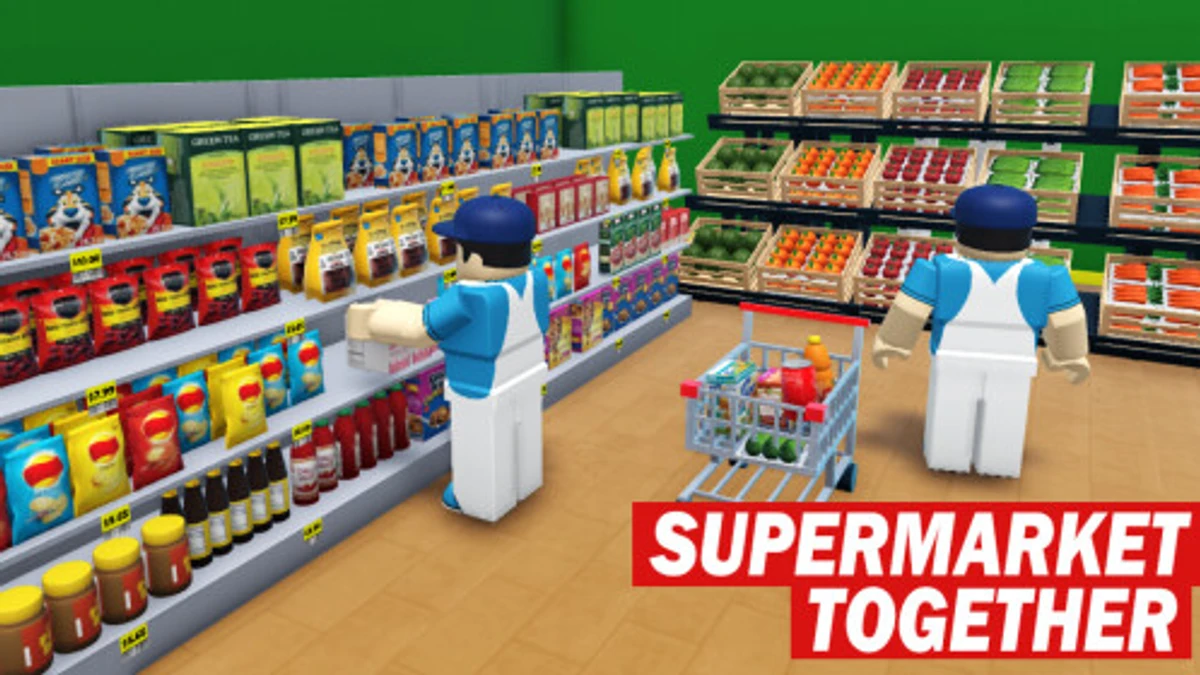 Supermarket Together Roblox game icon and codes