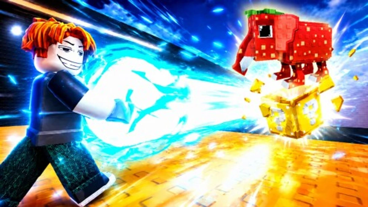 Power Blast Lucky Blocks Roblox game icon and codes