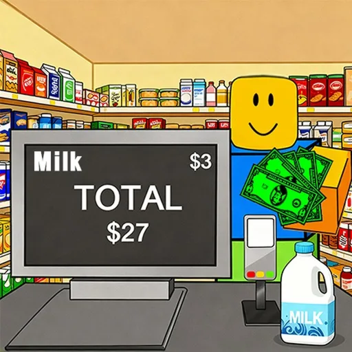 Supermarket Simulator Roblox game icon and codes