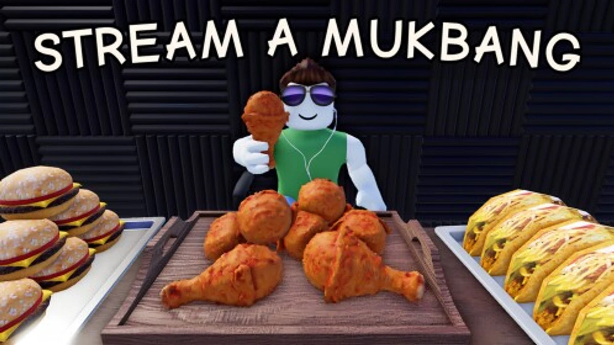 Stream a Mukbang Roblox game icon and codes