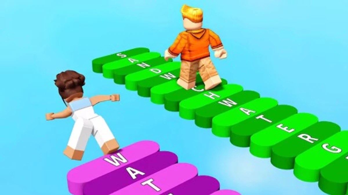 Word Bridge Roblox game icon and codes